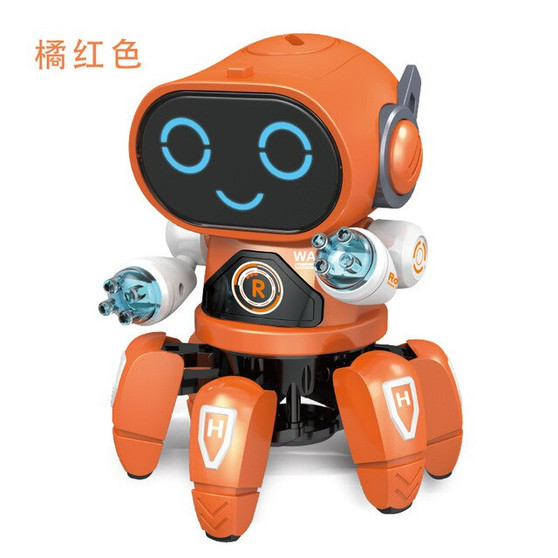 DIGITBLUE® Electric Six-claw Robot DIY Toy Arming Swing Dancing Fish Small Music Children Shaking  Educational Toys With Lights Toy Gift