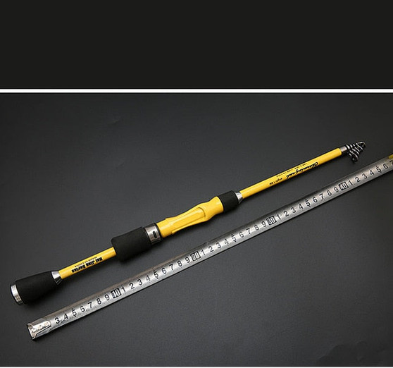 TIASCFR Carbon Fiber Telescopic Fishing Rod Bait Cast or Spinning. Reel sold seperately.