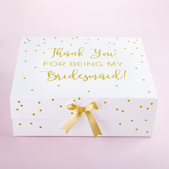 Thank You For Being My Bridesmaid Kit Gift Box (White)