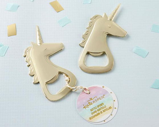 Gold Unicorn Bottle Opener