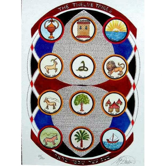 Twelve Tribes Lithograph