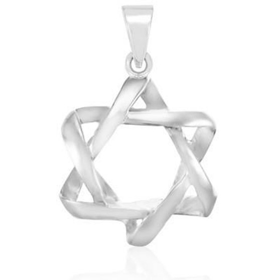 Star Of David Pendant 3D Braided Necklace Pendant