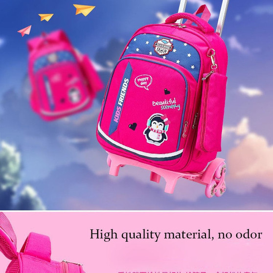 3PCS/SET On wheels Travel Backpack for Kids