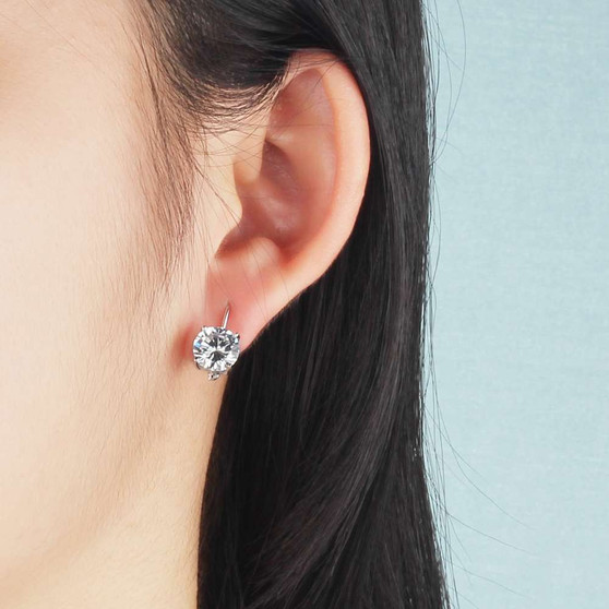 Trendy 925 Sterling Silver Earrings for Women Jewelry Gift