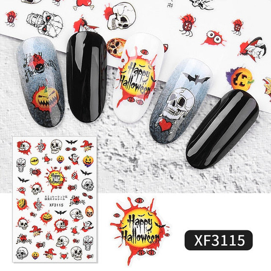 Halloween Clown Tattoo Design Nail Art Beauty Tools