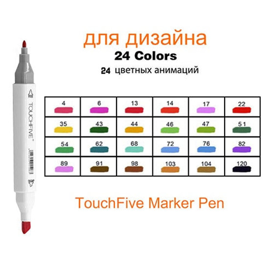 4/24/30/48/60/80/168 Colors Marker Sets For School Art Supplies