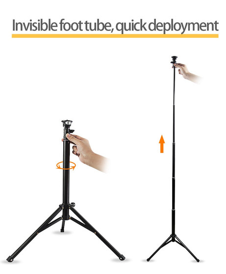 Illuminated Mount Lightweight Smartphone Tripod Selfie Stick Support for iPhone Android Phone