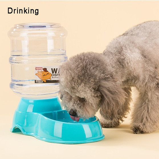 Water Dispenser Automatic Feeders Plastic Bowl for Cats and Dogs