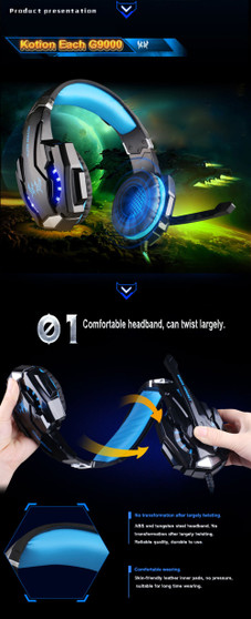 BEST SELLING 4000 DPI Adjustable Stereo Gamer Earphone Headphones + Gamer Mice