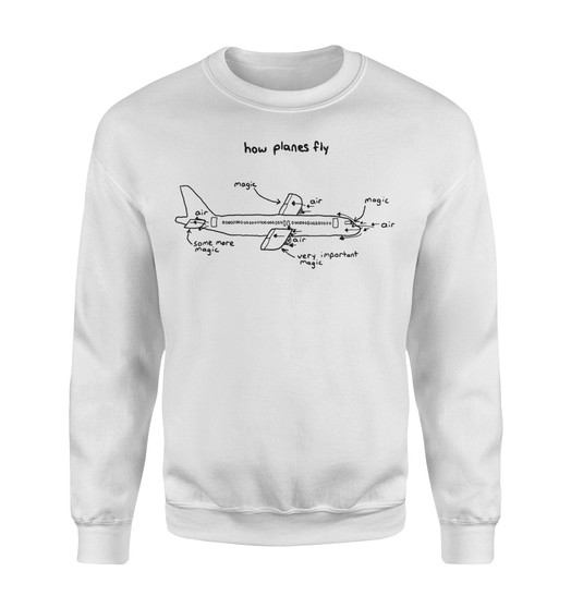 How Planes Fly Designed Sweatshirts