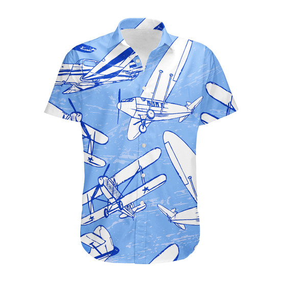 Retro & Vintage Airplanes Designed 3D Shirts