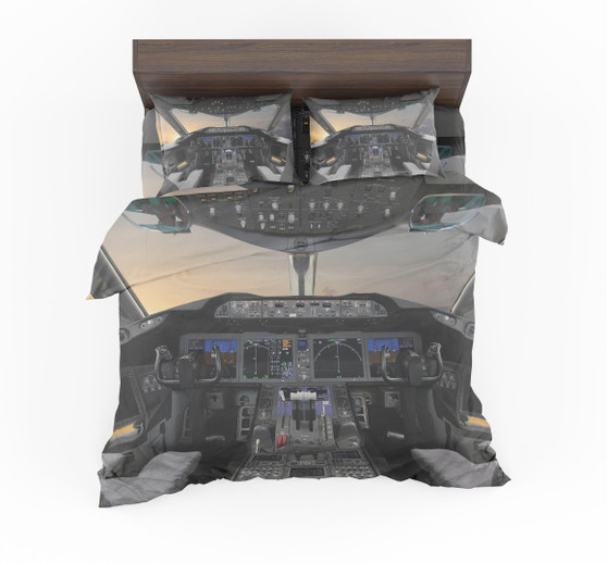 Boeing 787 Cockpit Designed Bedding Sets