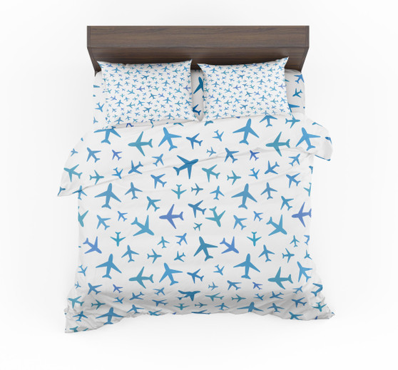 Many Airplanes Designed Bedding Sets