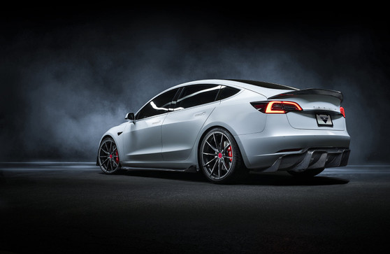 Vorsteiner Tesla Model 3 Volta Carbon Fiber Rear Diffuser