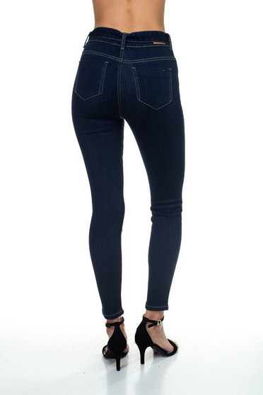 Denim High Rise Belted Pants