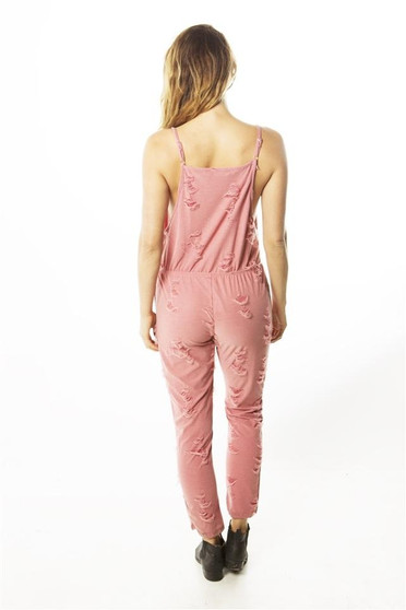 Ladies fashion distress overall jumpsuit romper