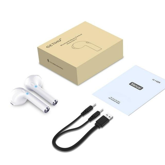 GETIHU Mini Twins Bluetooth Sport Earphones Stereo headphones in Ear Buds wireless Earbuds handsfree Headset For iPhone Samsung