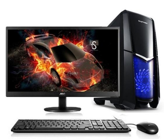 18.5 22 24 inch duo core 2.93G DDR3 Ram/DVD RW/HDD 250G i3/i5/i7 gaming desktop computer PC Fashion design computer desktop