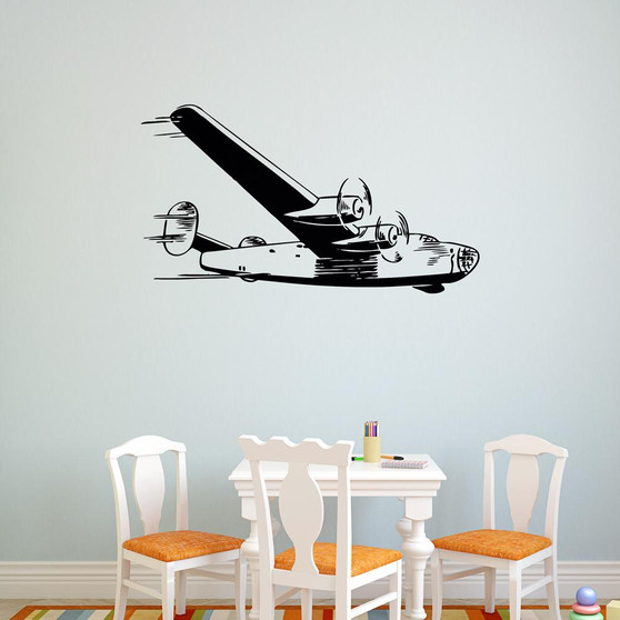 Vintage Old Aircraft Designed Wall Sticker