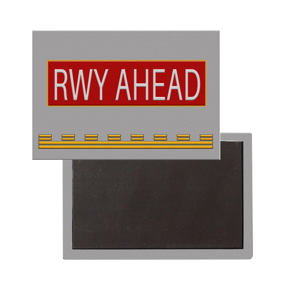 Runway Ahead Designed Magnet