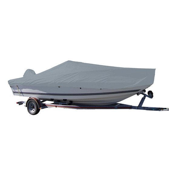 Carver Performance Poly-Guard Styled-to-Fit Boat Cover f/18.5 V-Hull Center Console Fishing Boat - Grey [70018P-10]
