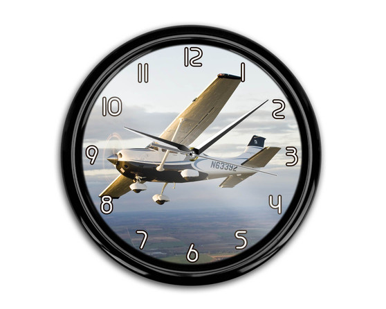 Cruising Cessna Printed Wall Clocks