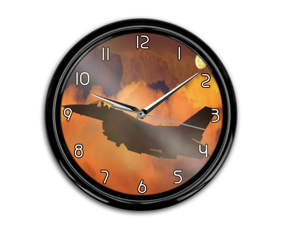 Departing Fighting Falcon F16 Printed Wall Clocks