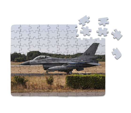 Fighting Falcon F16 From Side Printed Puzzles