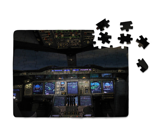 Airbus A380 Cockpit Printed Puzzles