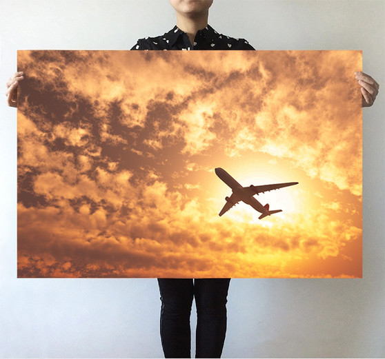 Plane Passing By Printed Posters