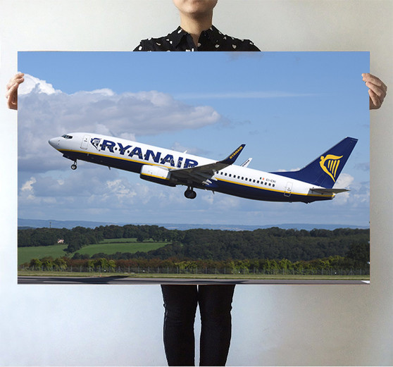 Departing Ryanair's Boeing 737 Printed Posters