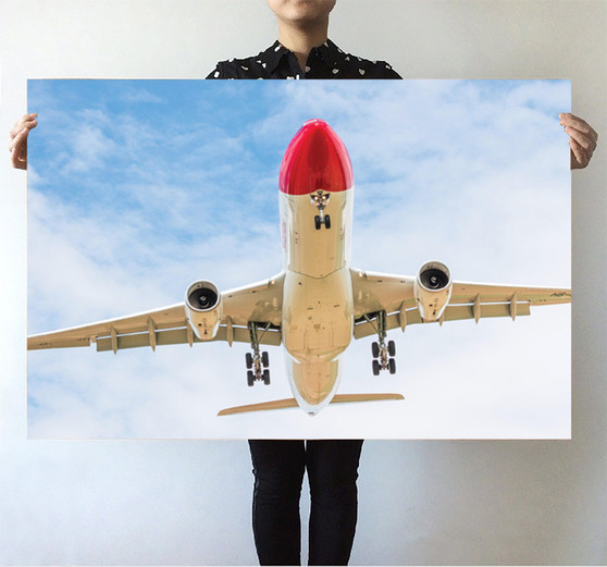 Beautiful Airbus A330 on Approach Printed Posters