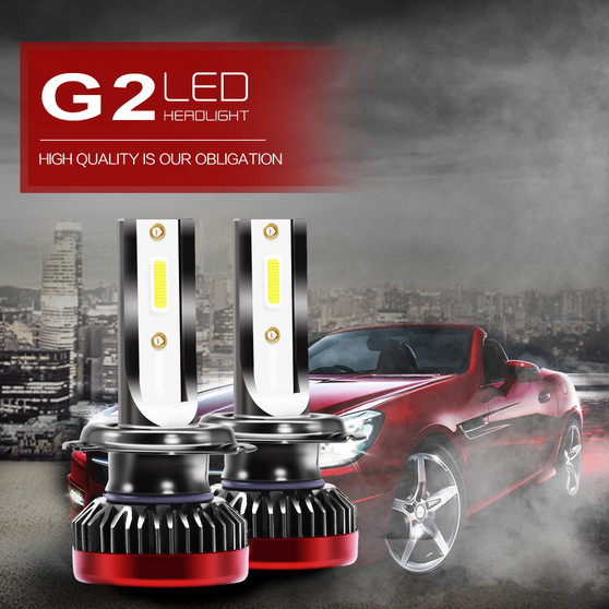 G2 LED Car Headlights Bulb 80W 10000LM Fog Lamp H1 H4 H7 H8 9005 9006 9012 9-32V 6000K