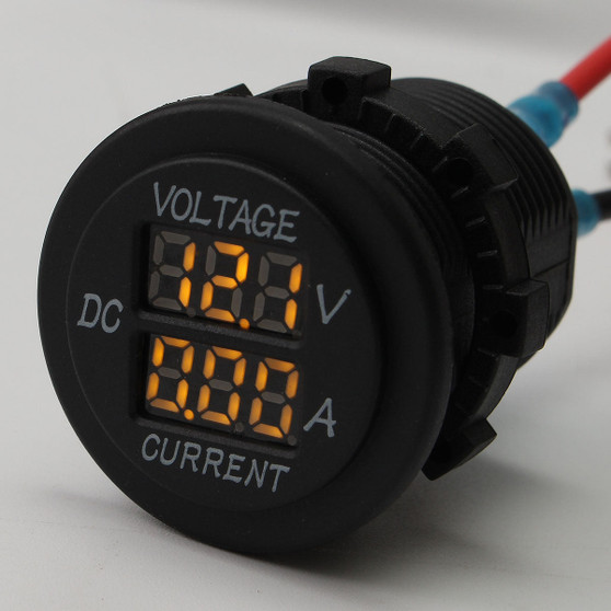 DC 12V 24V Car Voltmeter Ammeter LED Display Digital Voltage Meter