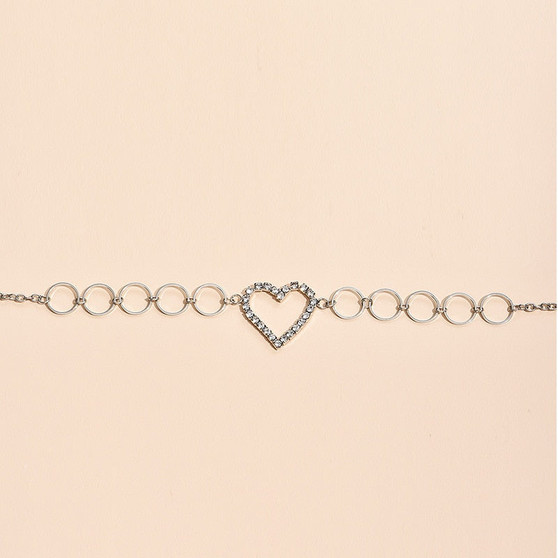 heart rhinestone belt