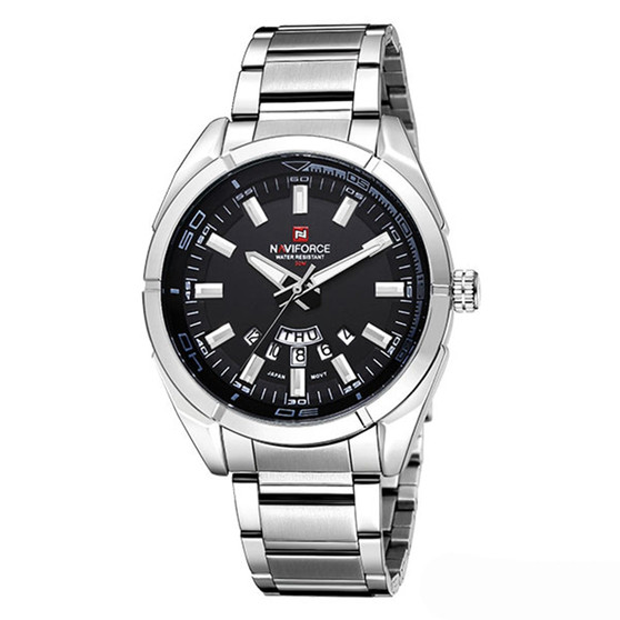 NAVIFORCE 9038 Waterproof Calendar Full Steel Men Watch