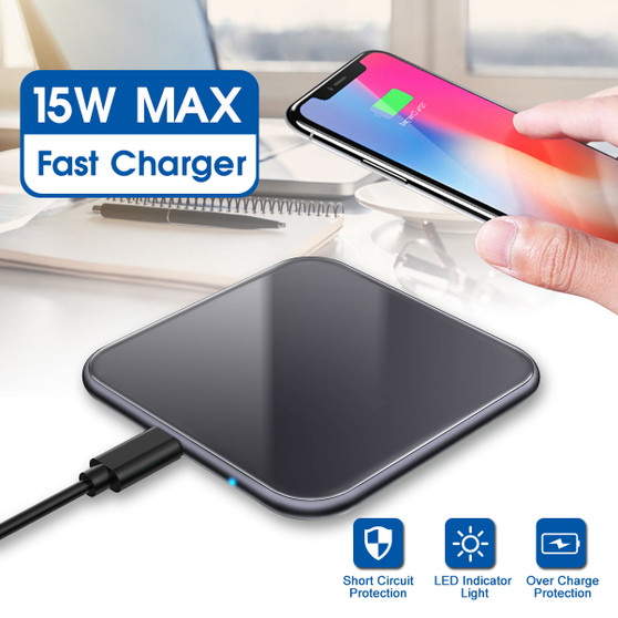 Bakeey 2 Colors 5W Output 5.8mm Thin Mini Wireless Charger for iPhone 11 Pro XR X for Samsung Huawei