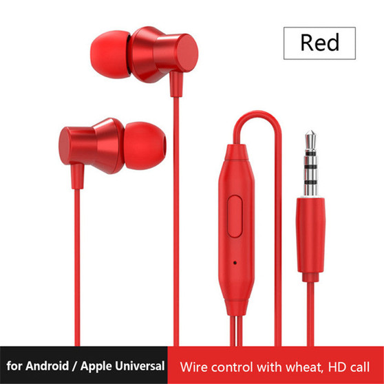 Lenovo HF130 Bass 3.5mm Wired In-ear Earphone Universal Headphones for Smartphone MP3