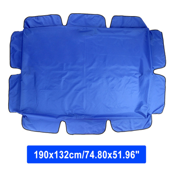 2/3 Seater Size Blue UV-Proof Outdoor Garden Patio Swing Sunshade Cover Waterproof Canopy Seat Top Cover