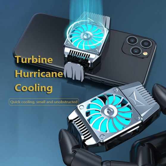 Bakeey H15 Gaming Cooling Fan USB Portable Air-cooled Mobile Phone Cooler Radiator For iPhone XS 11Pro Mi10 Note 9S Huawei P30 P40 Pro