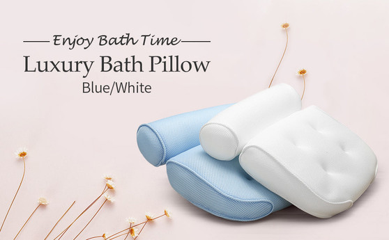 3D Mesh Massage Bath Pillows Spa Bathtub Pillow