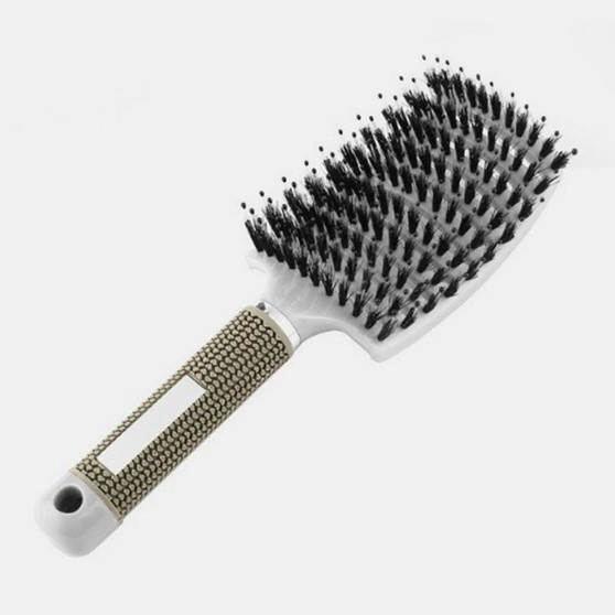 4 Color Hair Scalp Massage Comb Bristle Nylon Hairbrush Wet Curly Detangle Hair Brush for Salon Hairdressing Styling Tools