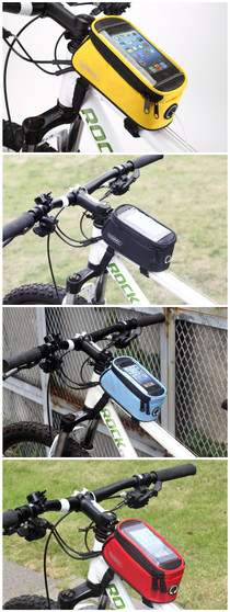 ROSWHEEL Bicycle Mobile Phone Touch Screen Bag Frame Tube Bag