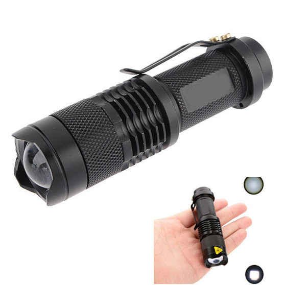 Ultrafire  XPE Q5 7w 3 Modes Zoomable LED Flashlight