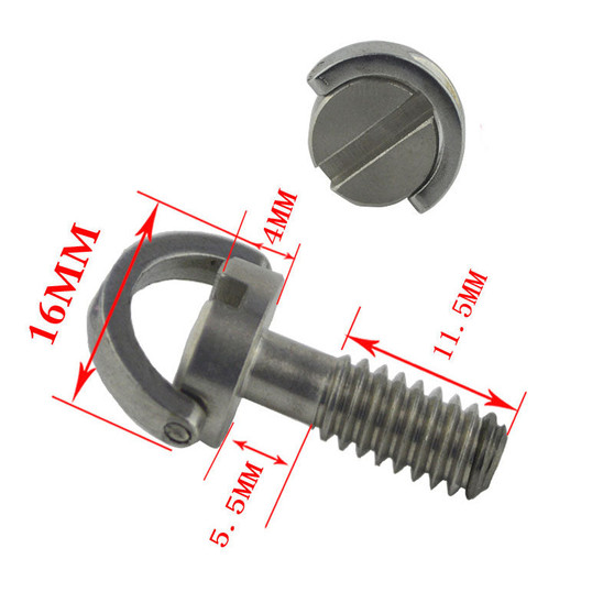 BEXIN 4 Type 1/4 Inch Stainless Steel C-ring Screw for Camera