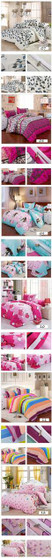 3 Or 4pcs Cotton Blend Mix Patterns Paint Printing Bedding Sets Twin Full Queen Size