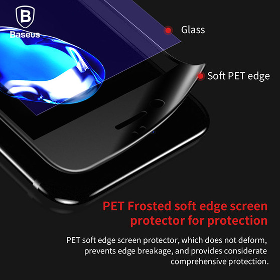 Premium Screen Protector Tempered Glass For iPhone 8 7 Plus 3D Frosted Soft Protection Full Cover Glass Film For iPhone8