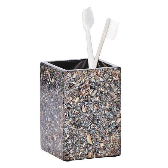 Kensington Black Terrazzo Shell Bathroom Accessories