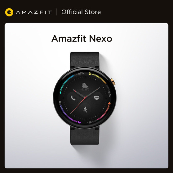 Global Version Amazfit Nexo Smartwatch Bluetooth Music Play GPS GLONASS 1.39 inch Sleep Tracking Outdoor Smart Watch