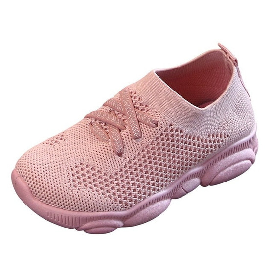 New Baby Sneakers 2020 Fashion Children Flat Shoes Infant Kids Baby Girls Boys Solid Stretch Mesh Sport Run Sneakers Shoes